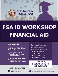 FSA ID Workshop Financial Aid 